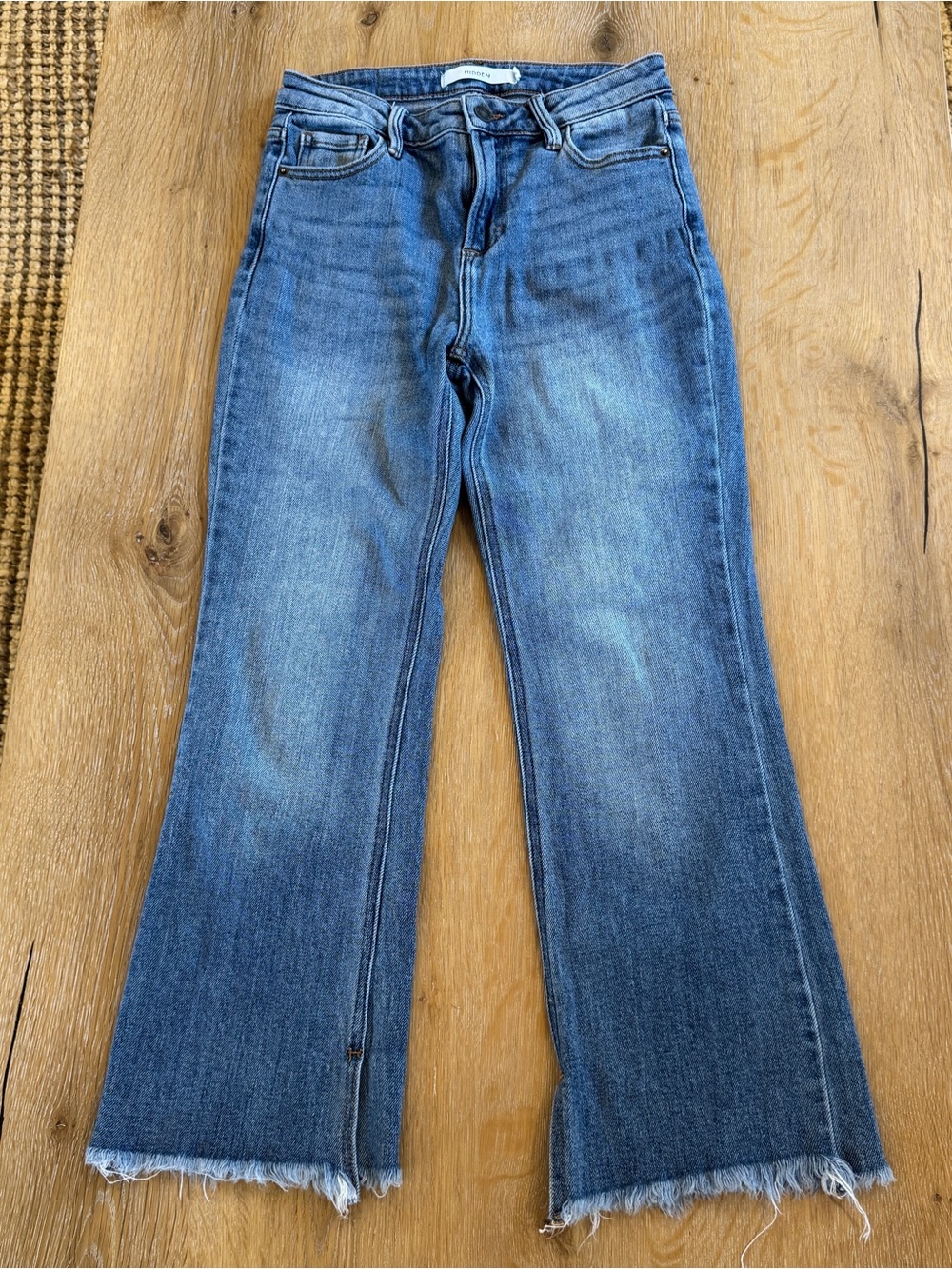 Hidden Size 26 Women’s Blue Denim Flare Jeans Medium Wash Stretch